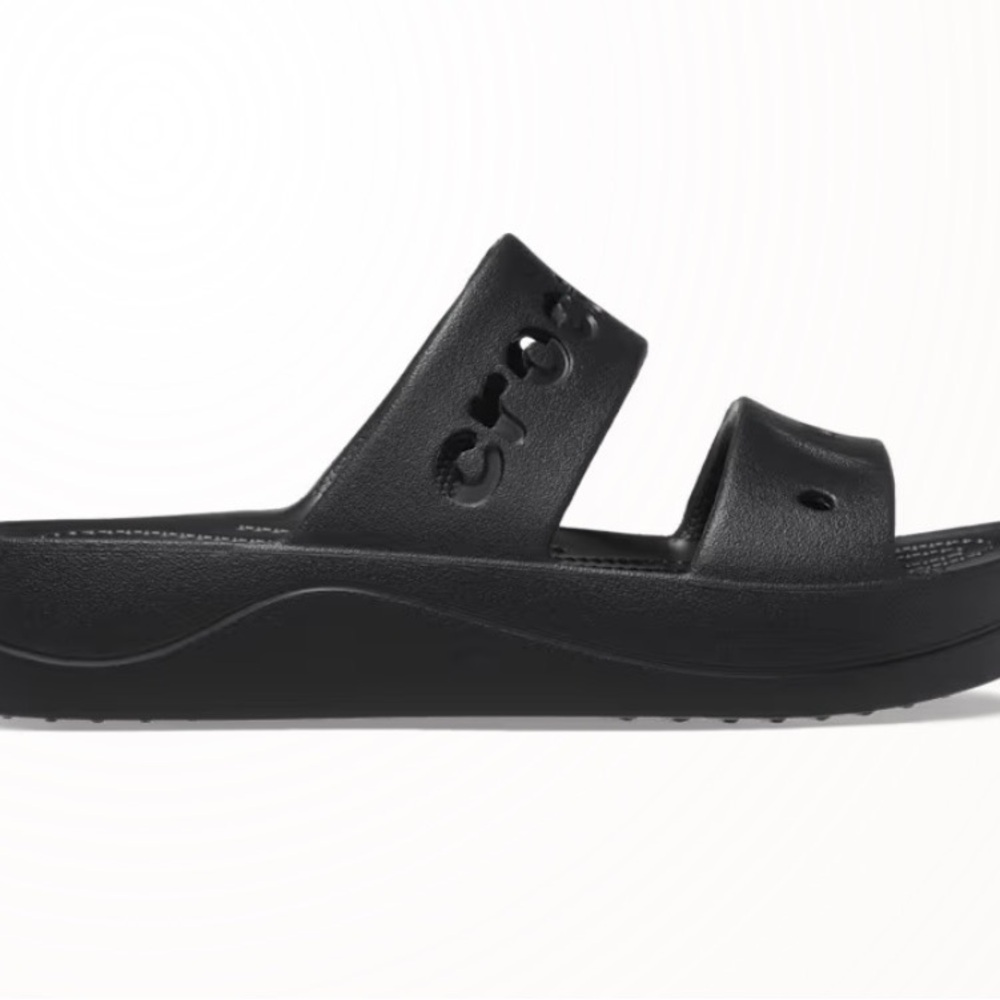 CROCS Women's Black Double Strap Sandals